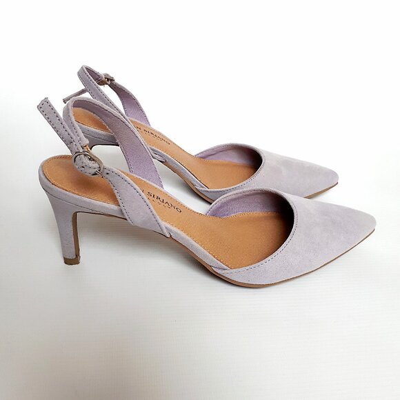 CHRISTIAN SIRIANO Kadence Slingback Kitten Heel Pumps with Pointy Toe in Orchid - Picture 4 of 15